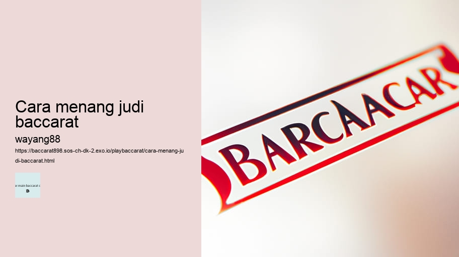 cara menang judi baccarat